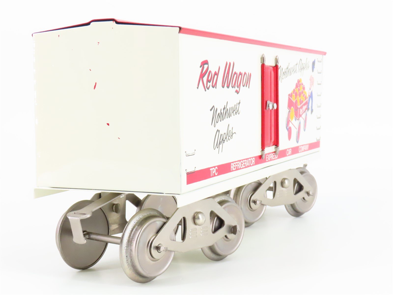 Standard Gauge McCoy No. 288 Red Wagon Northwest Apples Tinplate Reefer