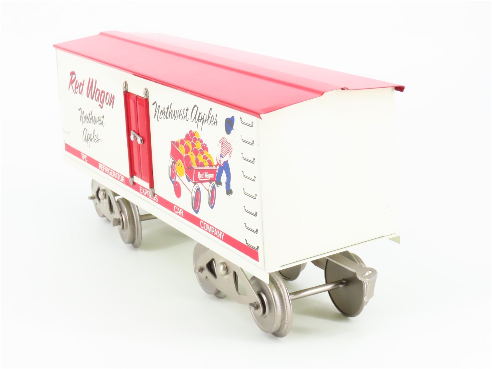 Standard Gauge McCoy No. 288 Red Wagon Northwest Apples Tinplate Reefer