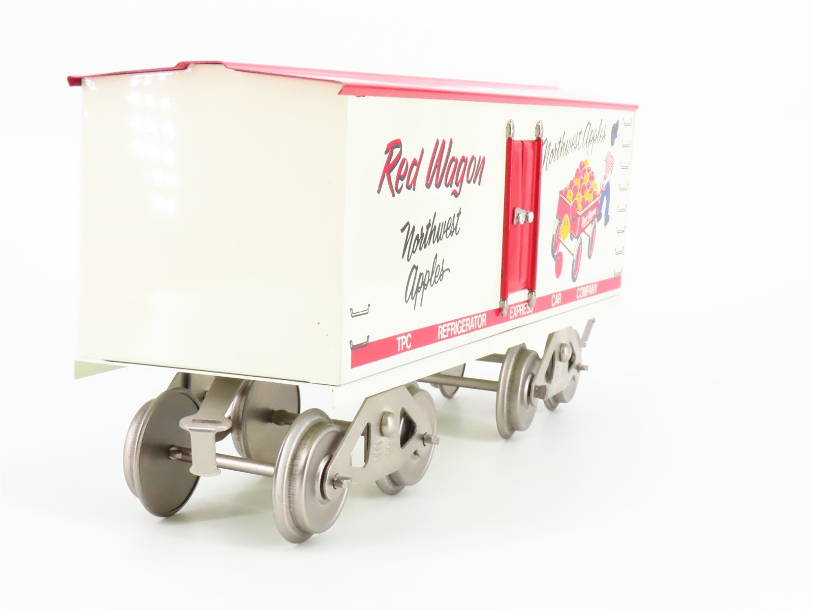 Standard Gauge McCoy No. 288 Red Wagon Northwest Apples Tinplate Reefer