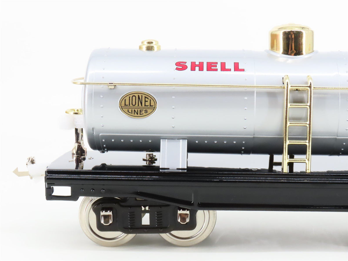 Standard Gauge Lionel 11-30061 Tinplate Shell Tank Car #215 w/ Brass Trim