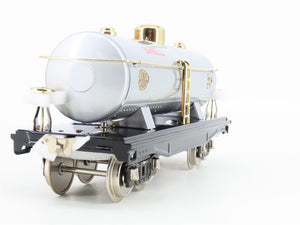 Standard Gauge Lionel 11-30061 Tinplate Shell Tank Car #215 w/ Brass Trim