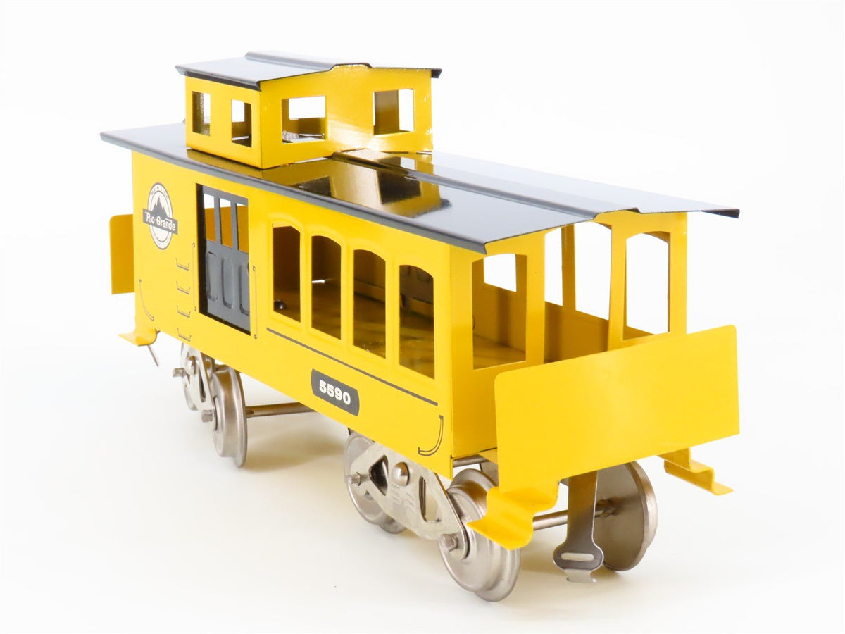 Standard Gauge McCoy D&amp;RGW Rio Grande &quot;Main Line&quot; Tinplate Caboose #5590