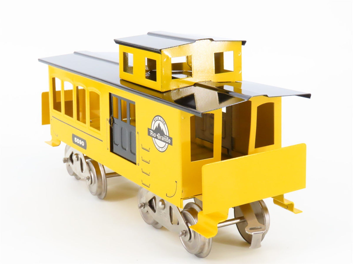 Standard Gauge McCoy D&amp;RGW Rio Grande &quot;Main Line&quot; Tinplate Caboose #5590