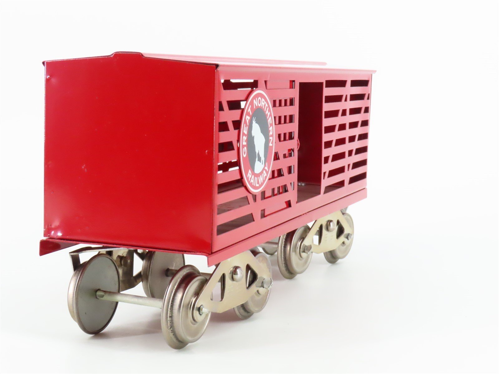 Standard Gauge McCoy GN Great Northern Railway Tinplate Stock Car