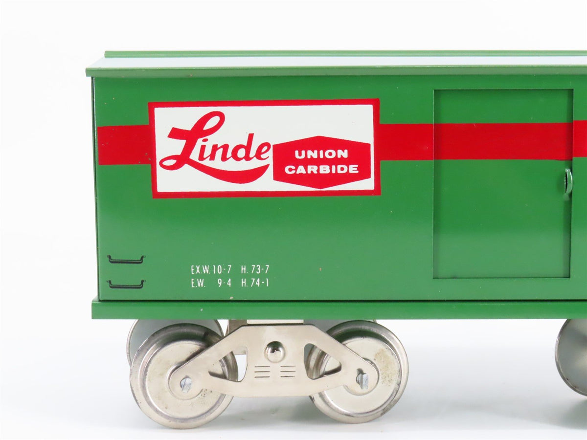 Standard Gauge McCoy Linde Union Carbide Tinplate Single Door Box Car