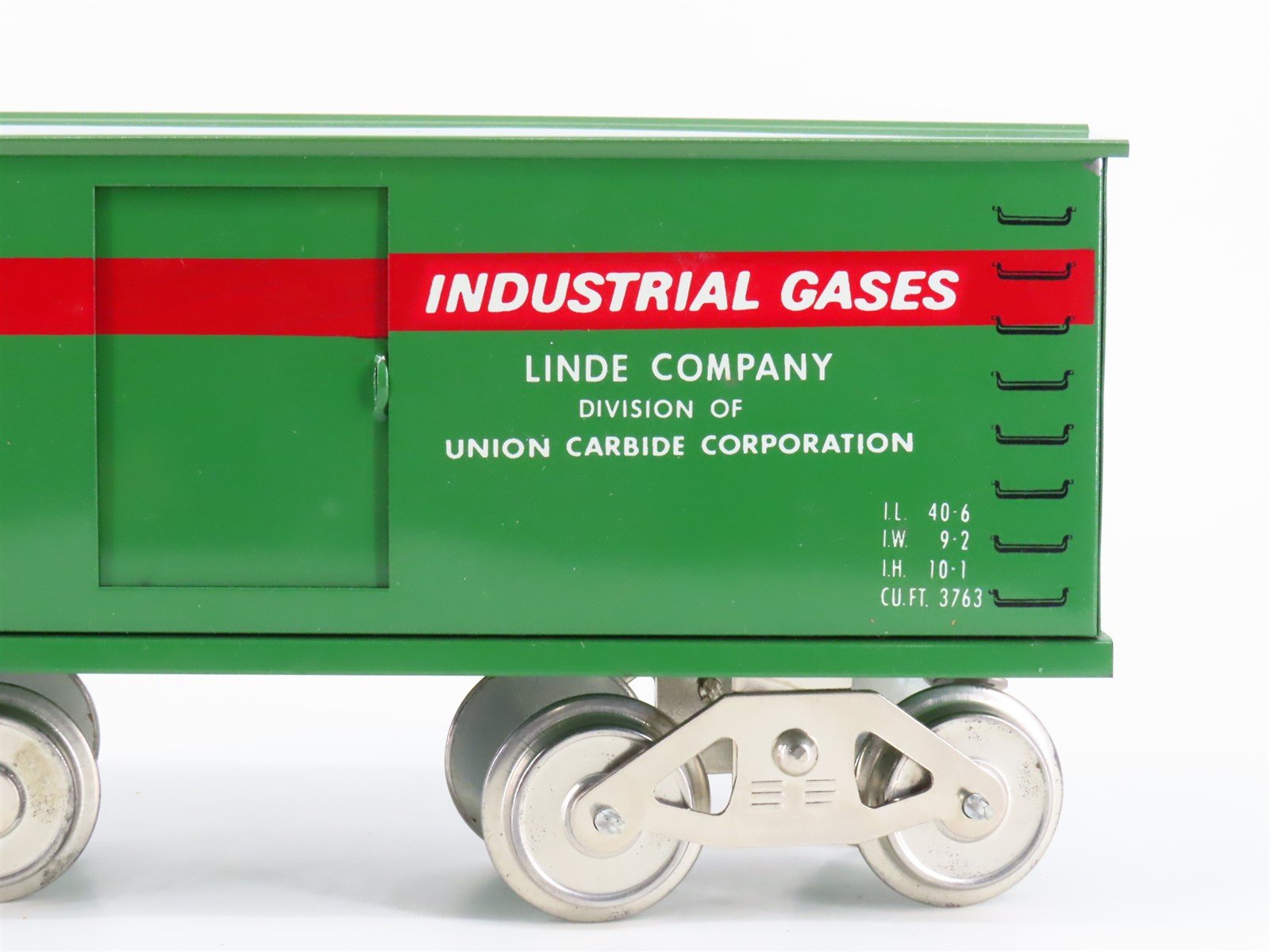 Standard Gauge McCoy Linde Union Carbide Tinplate Single Door Box Car