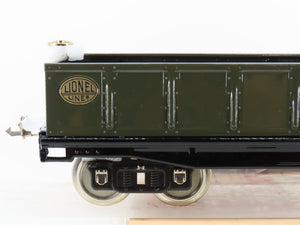 Standard Gauge Lionel 11-30055 Tinplate Gondola #212 w/ Brass Trim