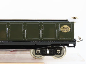 Standard Gauge Lionel 11-30055 Tinplate Gondola #212 w/ Brass Trim