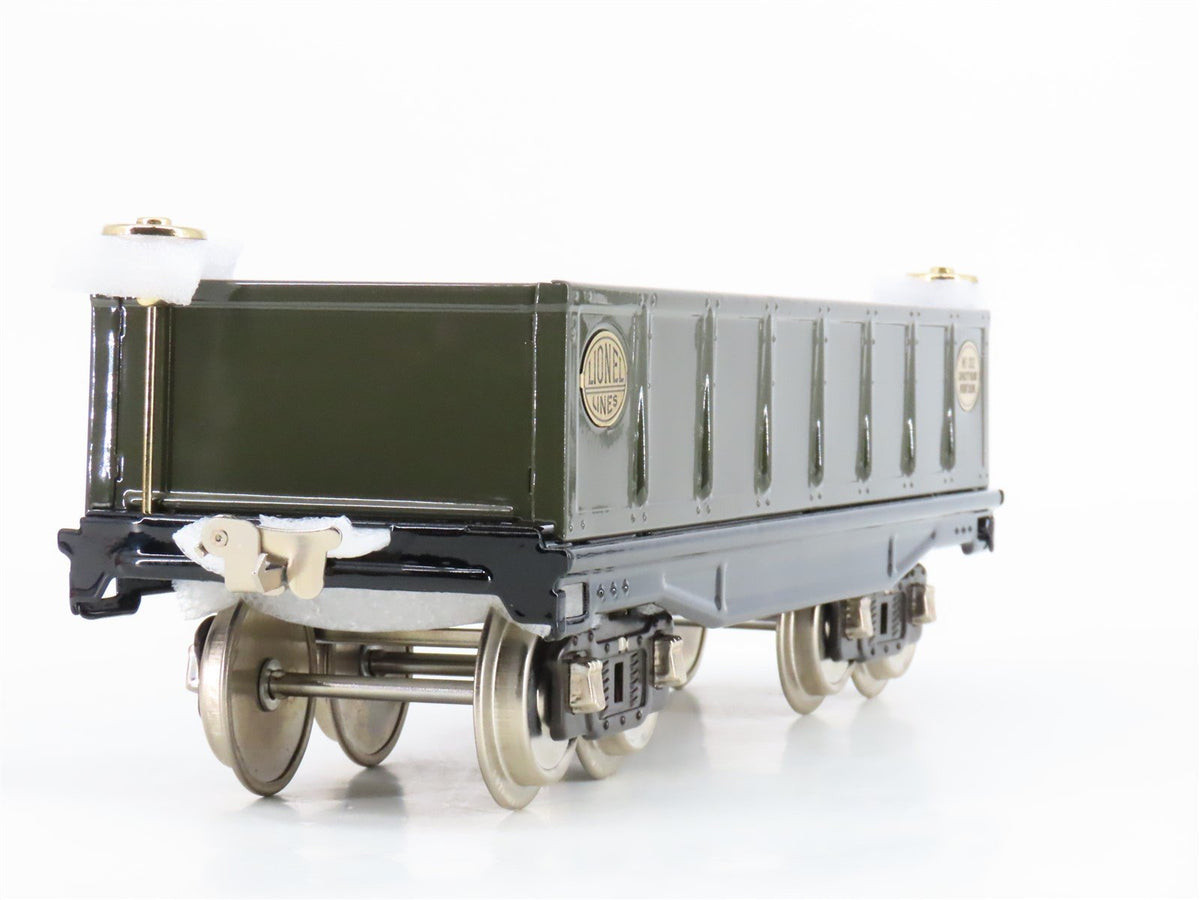 Standard Gauge Lionel 11-30055 Tinplate Gondola #212 w/ Brass Trim