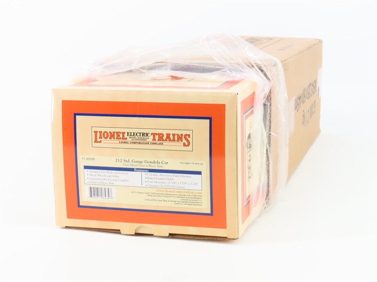 Standard Gauge Lionel 11-30055 Tinplate Gondola #212 w/ Brass Trim