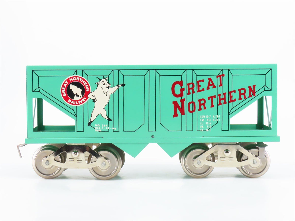 Standard Gauge McCoy No. 284 GN Great Northern &quot;Goat&quot; 2-Bay Tinplate Hopper
