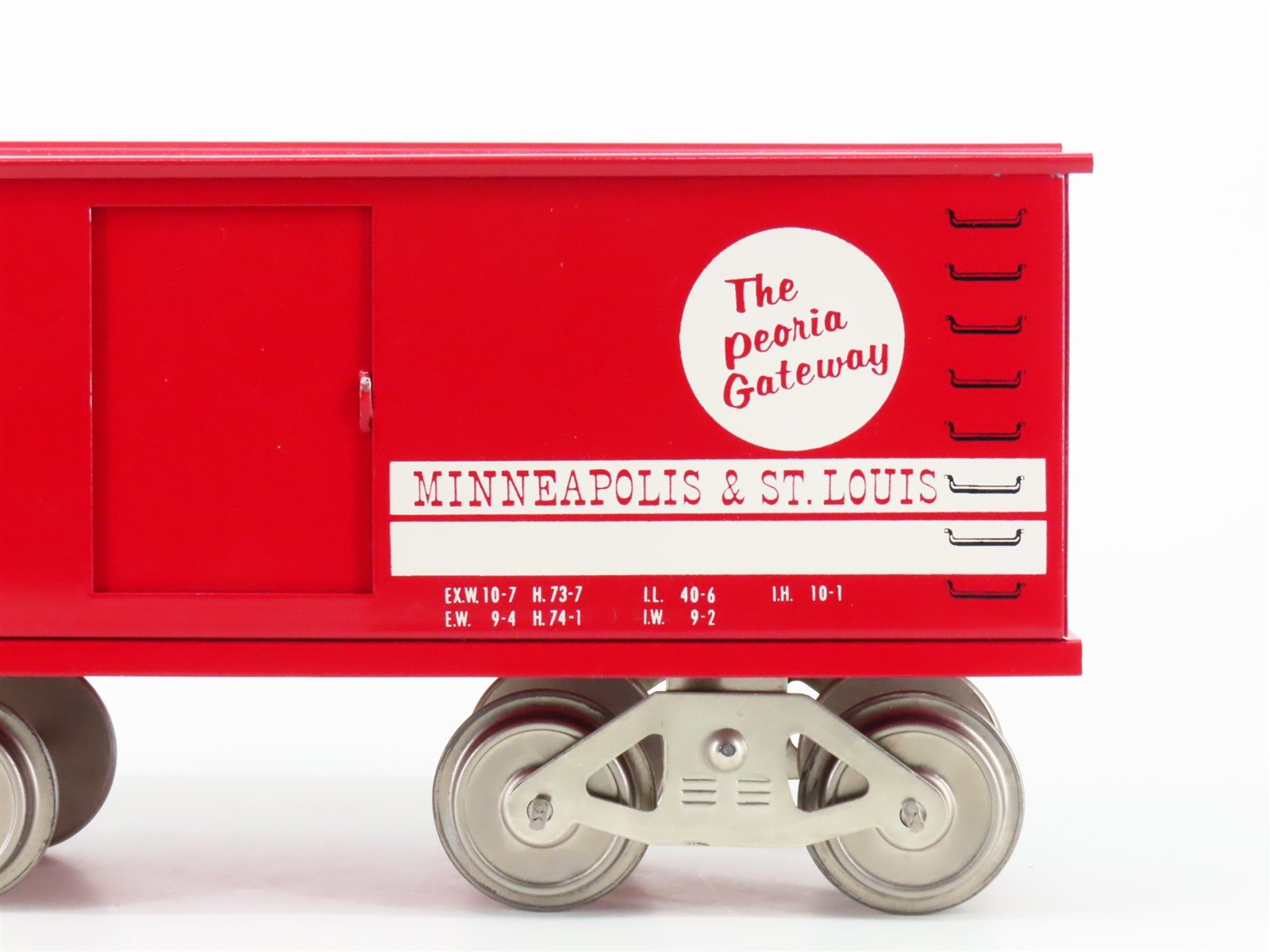 Standard Gauge McCoy M&STL The Peoria Gateway Tinplate Box Car #27704