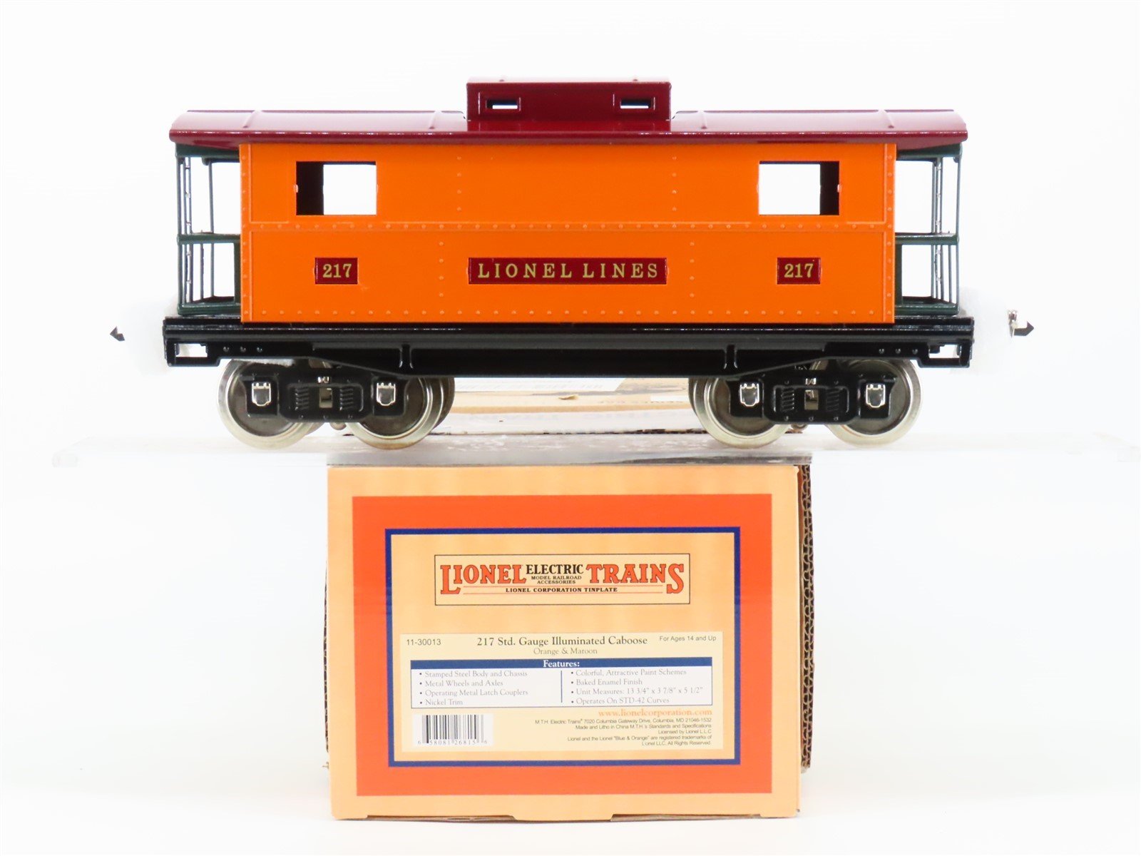 Standard Gauge Lionel 11-30013 Tinplate Illuminated Caboose #217