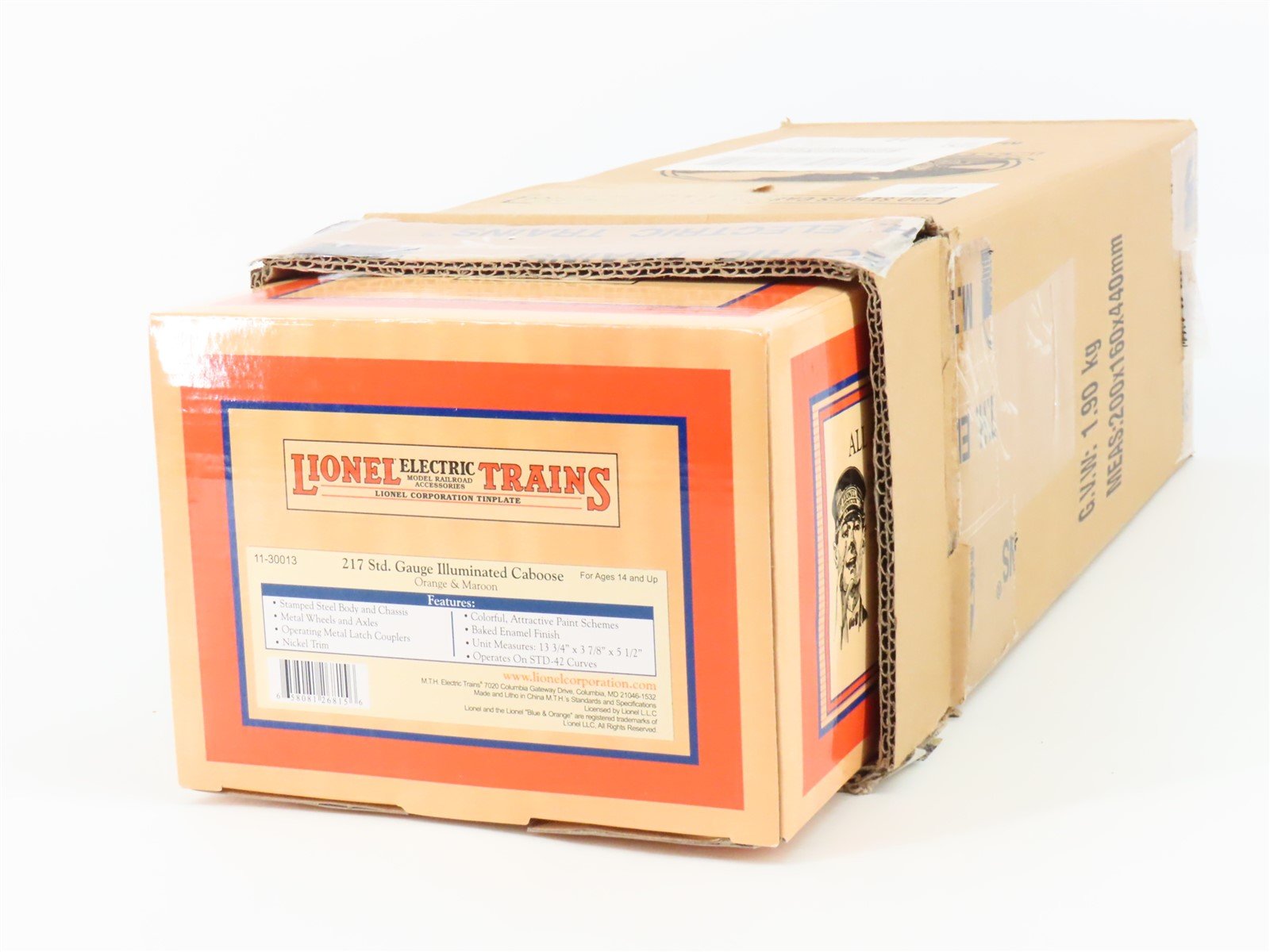 Standard Gauge Lionel 11-30013 Tinplate Illuminated Caboose #217