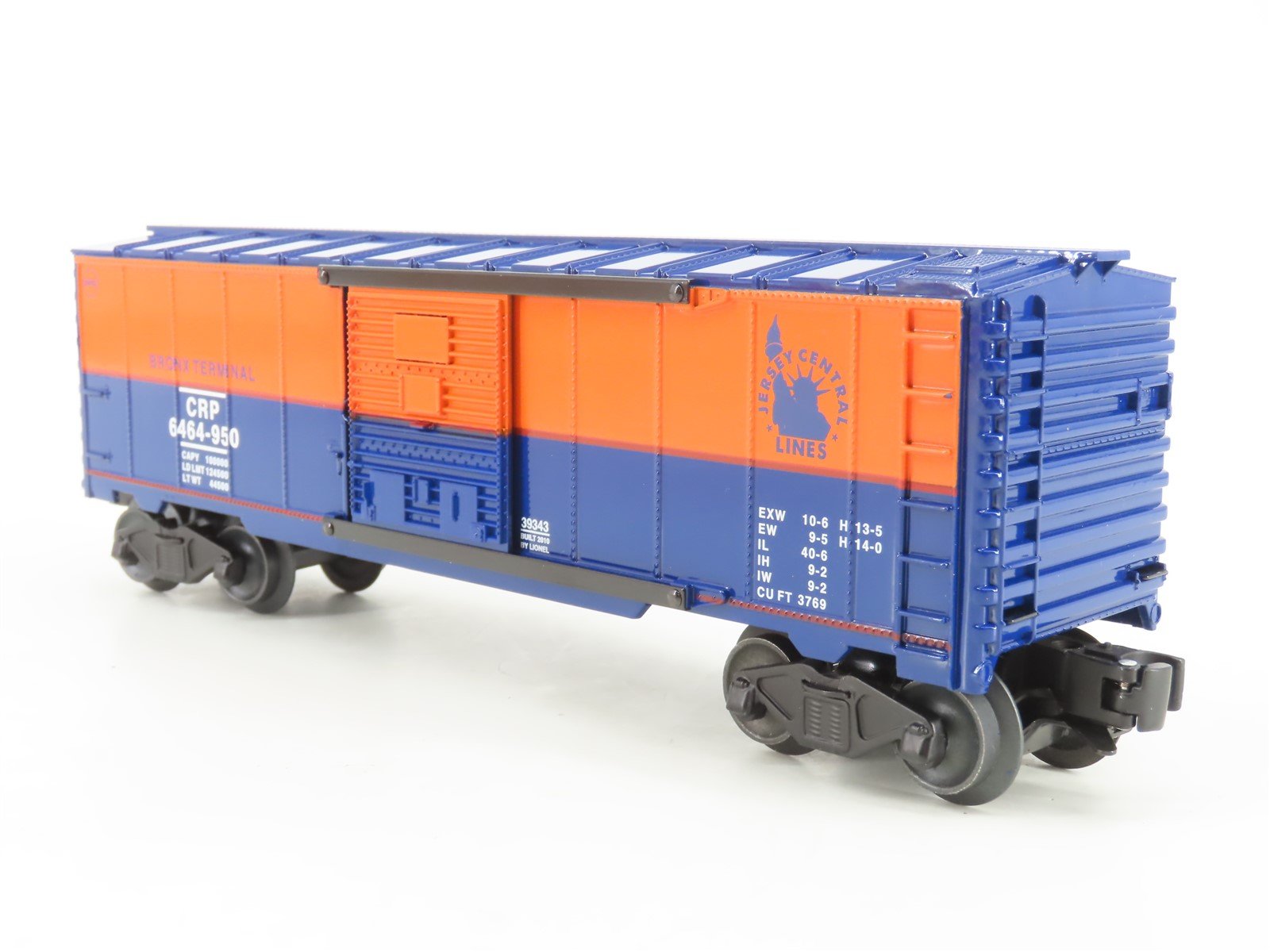 O Gauge 3-Rail Lionel 6-39343 CRP Jersey Central Bronx Terminal Box Car 6464-950