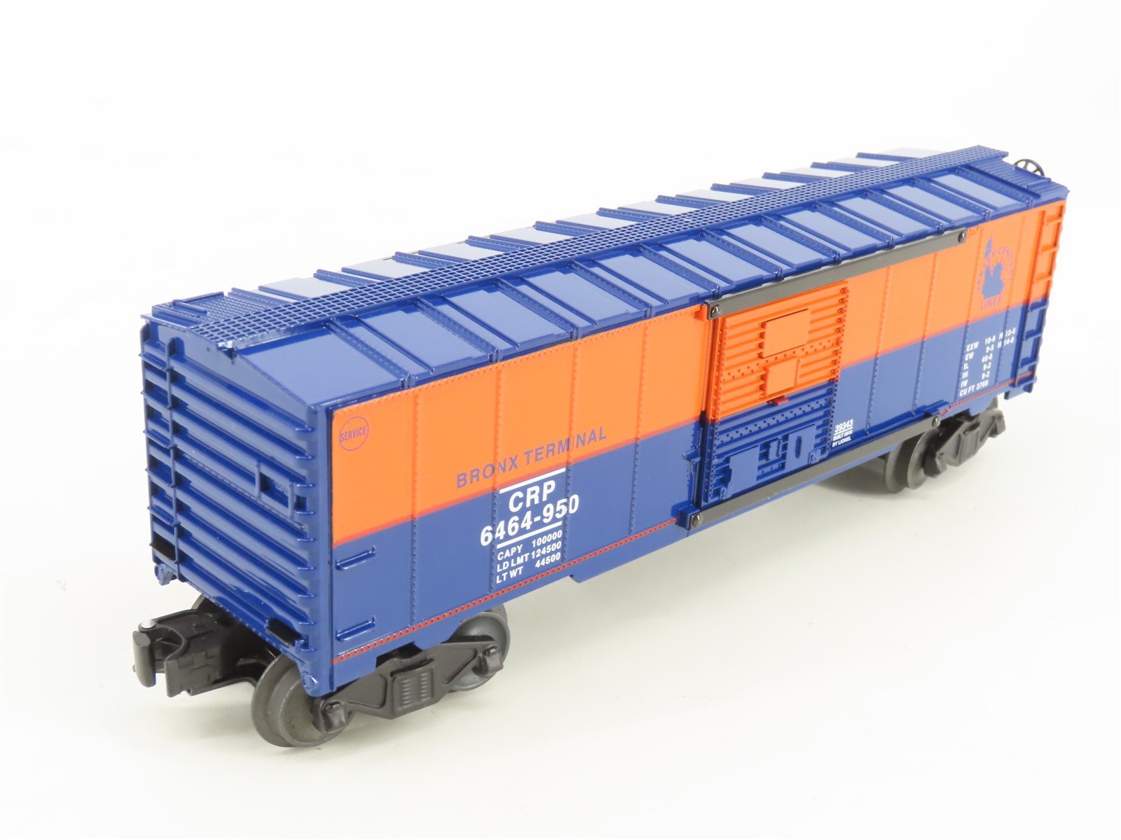 O Gauge 3-Rail Lionel 6-39343 CRP Jersey Central Bronx Terminal Box Car 6464-950