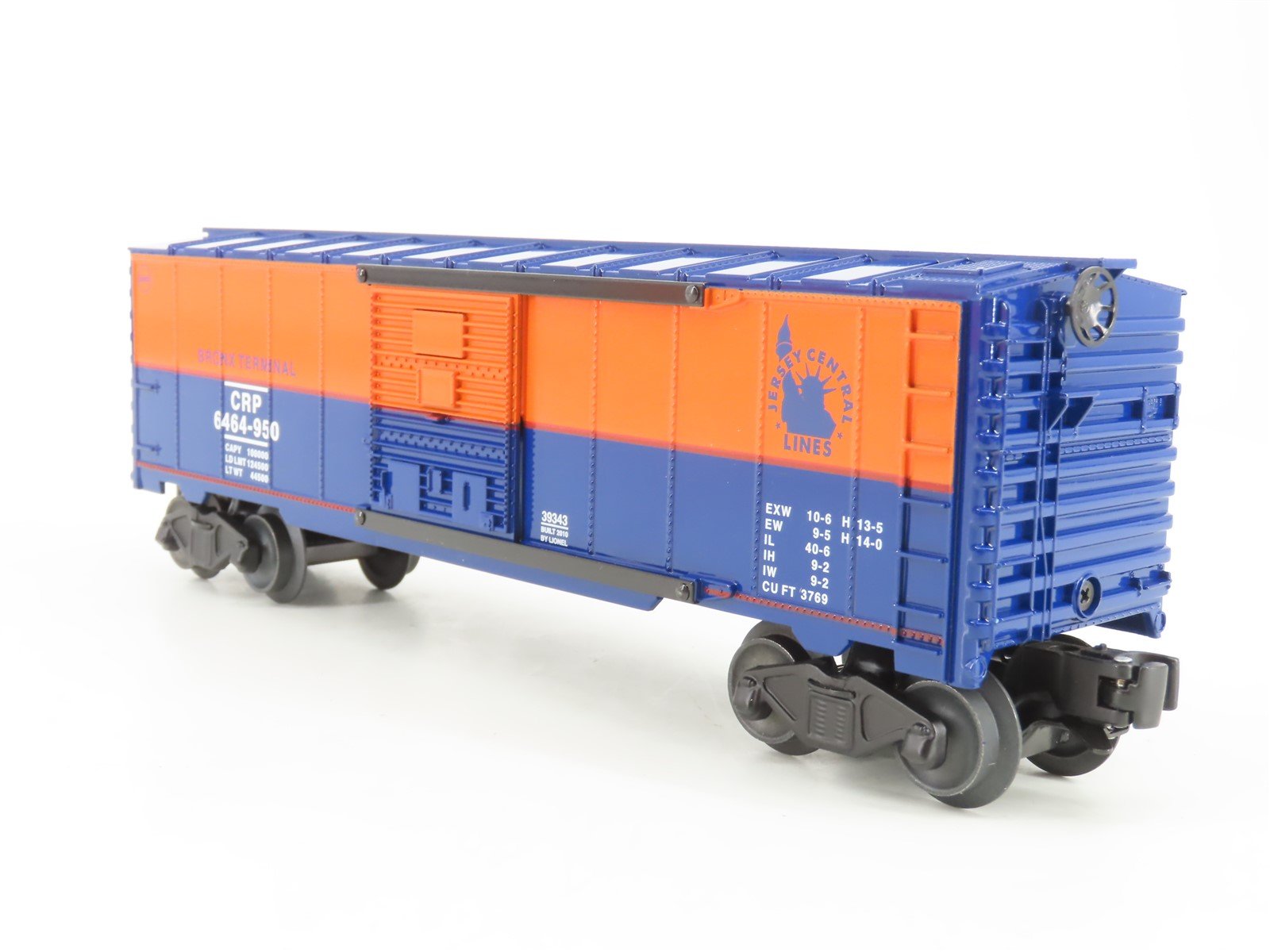 O Gauge 3-Rail Lionel 6-39343 CRP Jersey Central Bronx Terminal Box Car 6464-950