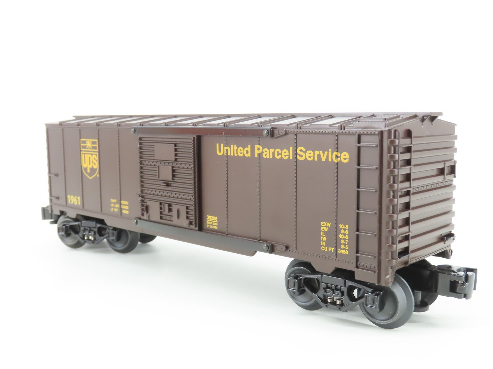 O Gauge 3-Rail Lionel 6-39326 UPS United Parcel Service Centennial Box Car #1961