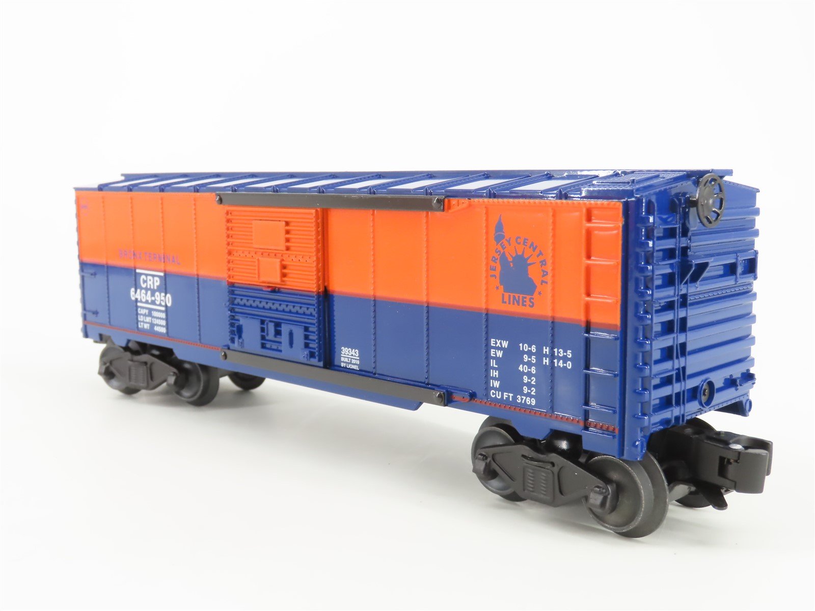 O Gauge 3-Rail Lionel 6-39343 CRP Jersey Central Bronx Terminal Box Car 6464-950