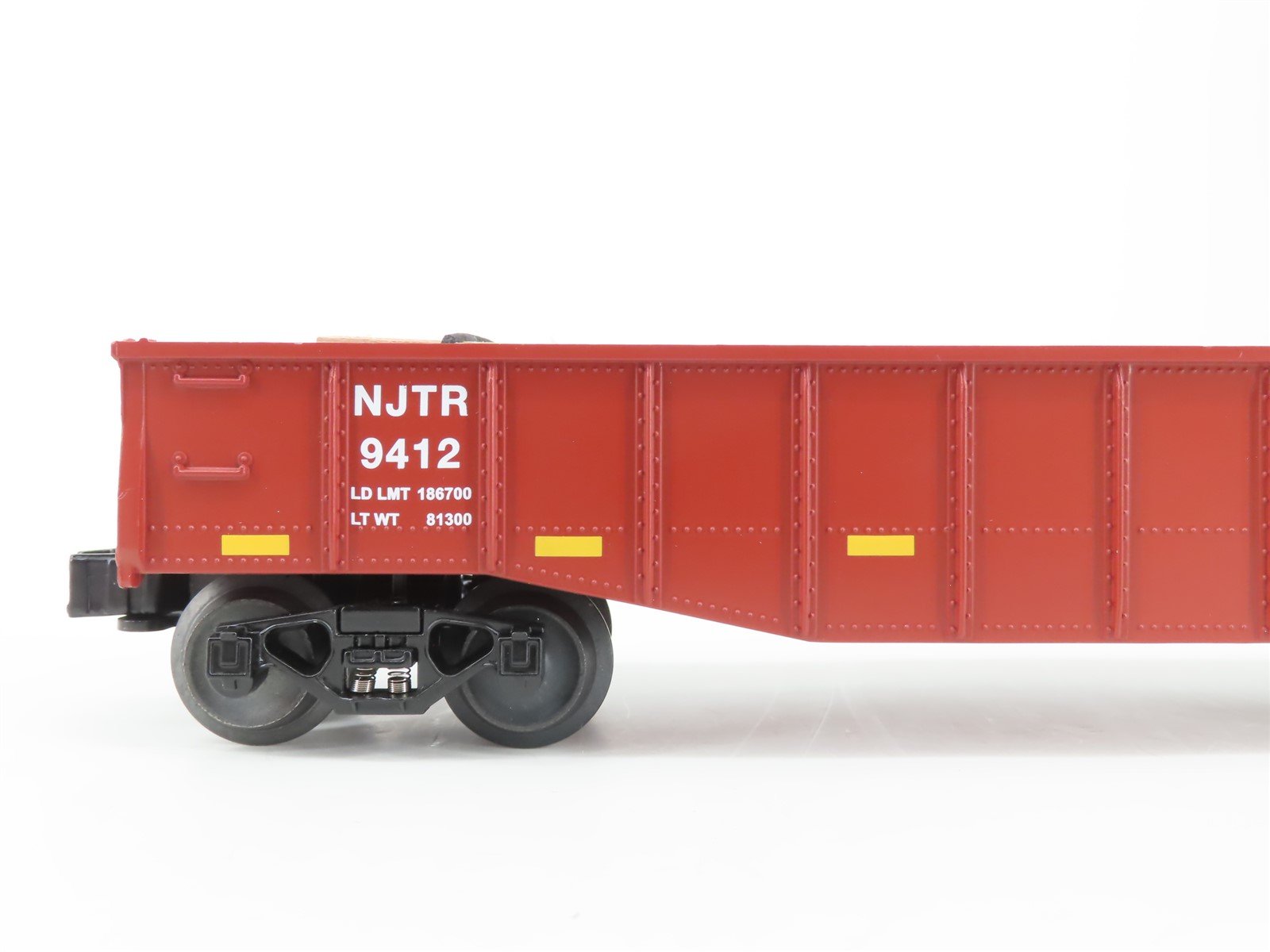 O Gauge 3-Rail Lionel 6-26696 NJTR New Jersey Transit Gondola #9412 w/ Wood Load