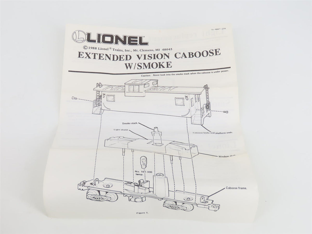 O Gauge 3-Rail Lionel 6-19807 PRR Pennsylvania Railroad Caboose #19807 w/ Smoke