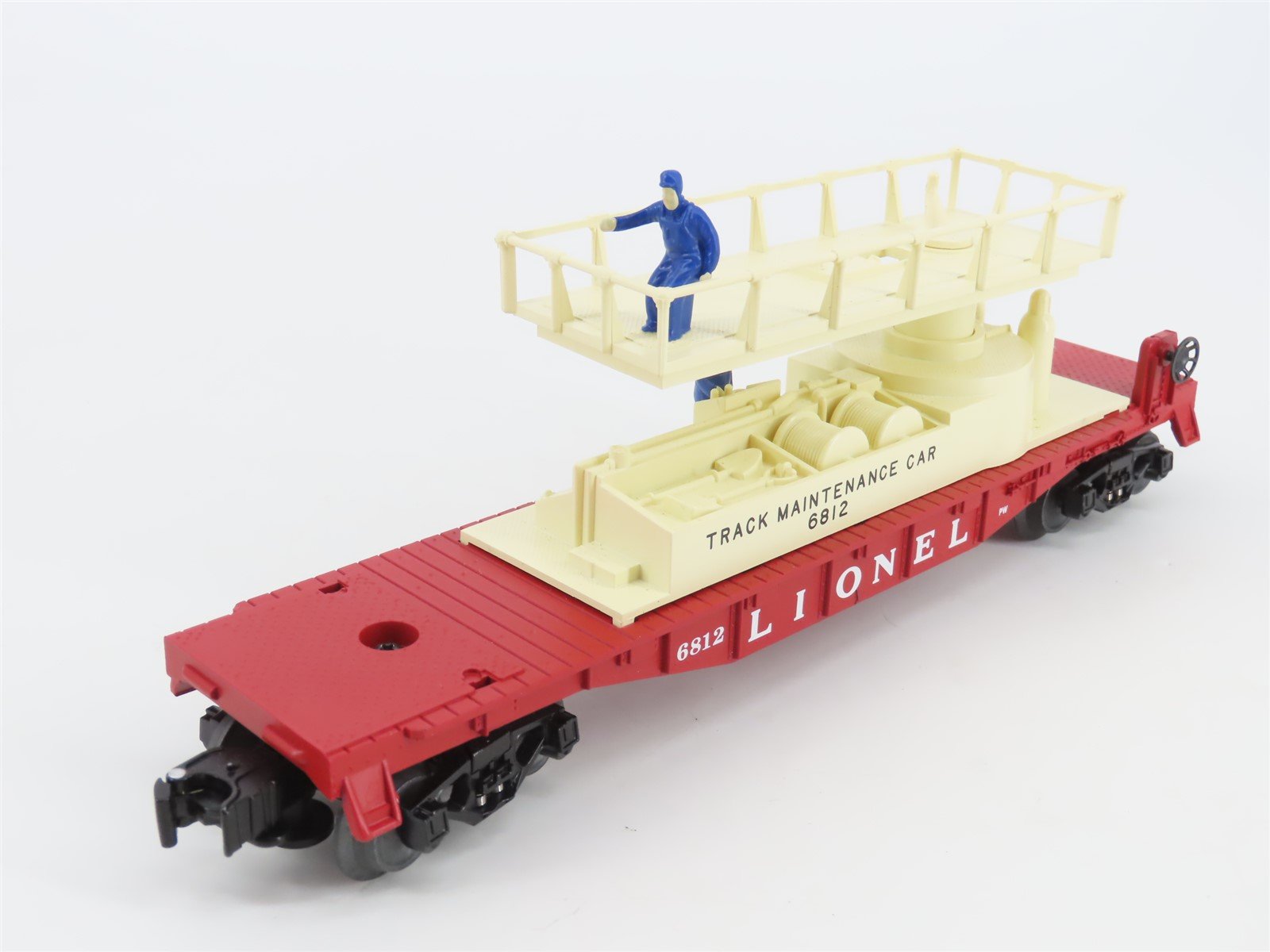 O Gauge 3-Rail Lionel Postwar 6-36870 Track Maintenance Car #6812 w/ Figures