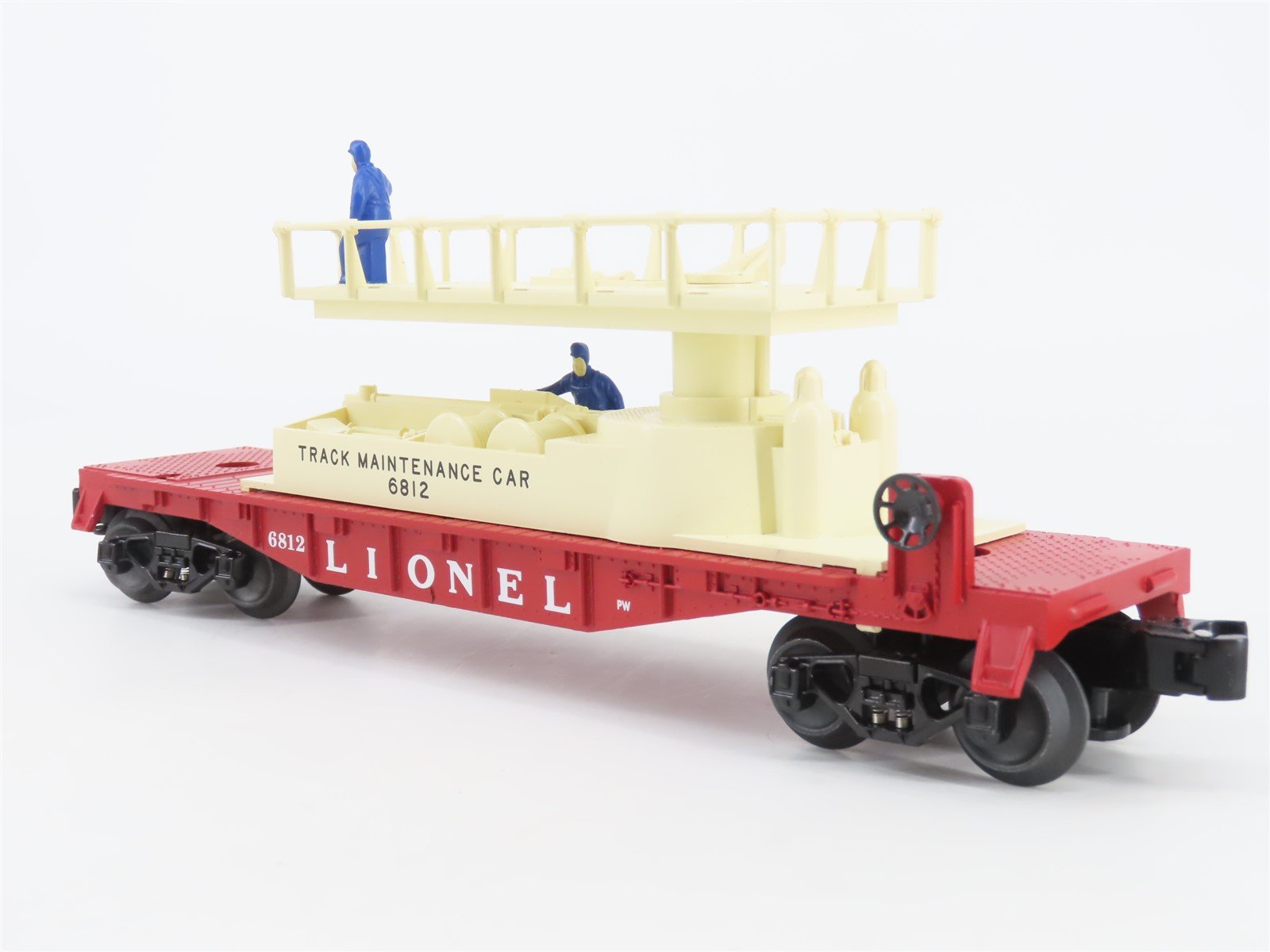 O Gauge 3-Rail Lionel Postwar 6-36870 Track Maintenance Car #6812 w/ Figures