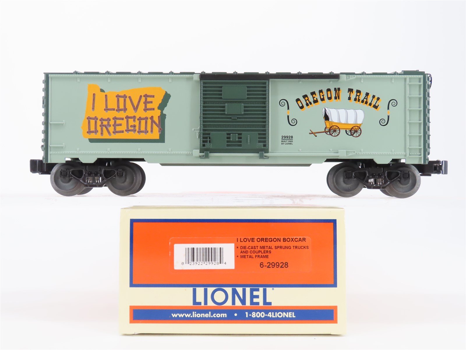 O Gauge 3-Rail Lionel 6-29928 I Love Oregon Single Door Box Car #29928