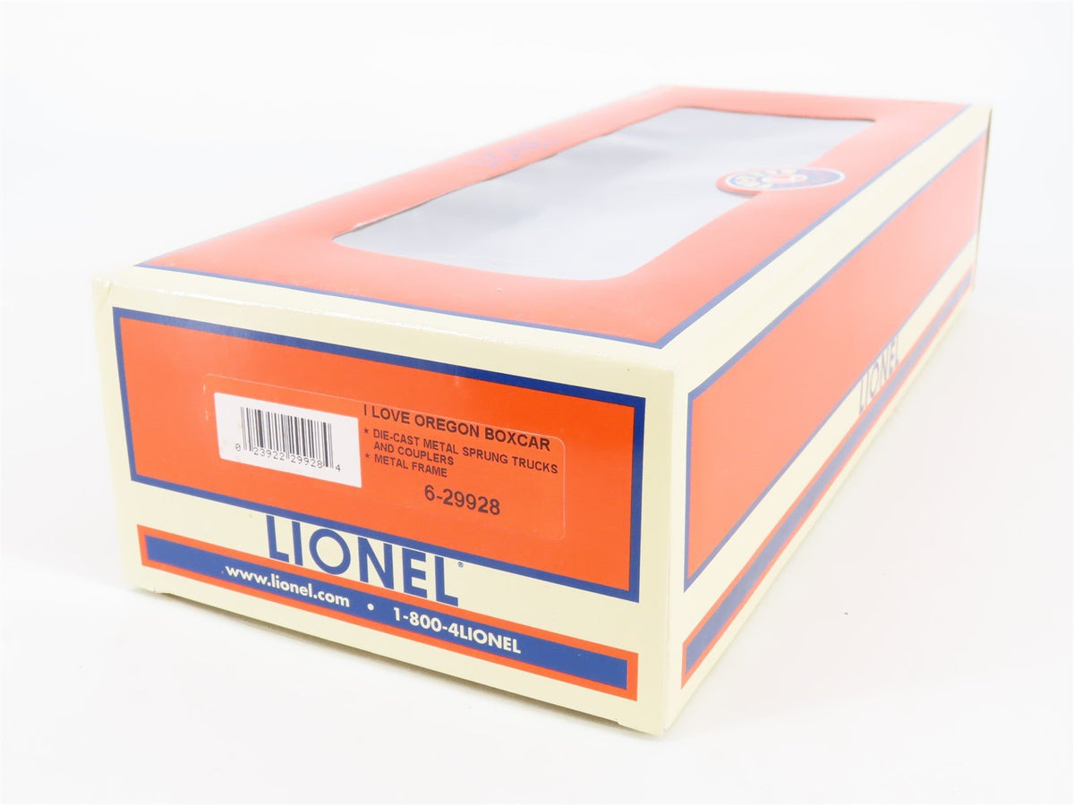 O Gauge 3-Rail Lionel 6-29928 I Love Oregon Single Door Box Car #29928