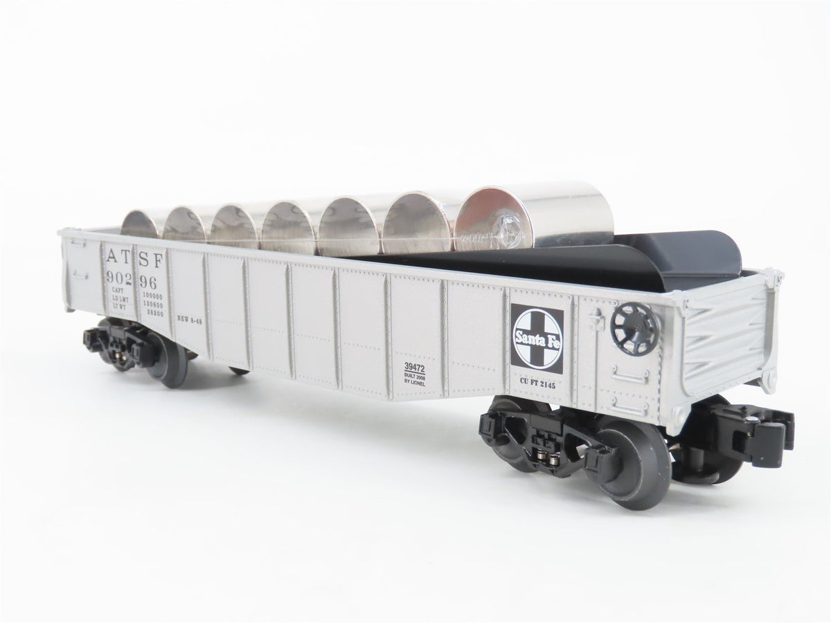 O Gauge 3-Rail Lionel 6-39472 ATSF Santa Fe Railroad Culvert Gondola #90296