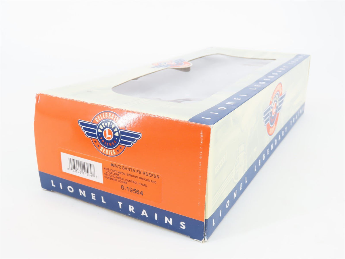 O Gauge 3-Rail Lionel Postwar 6-19564 SFRD Santa Fe Chief Reefer #6672