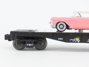 O Gauge 3-Rail Lionel 6-36067 King Auto Sales Flat Car #6424 w/ Cadillac
