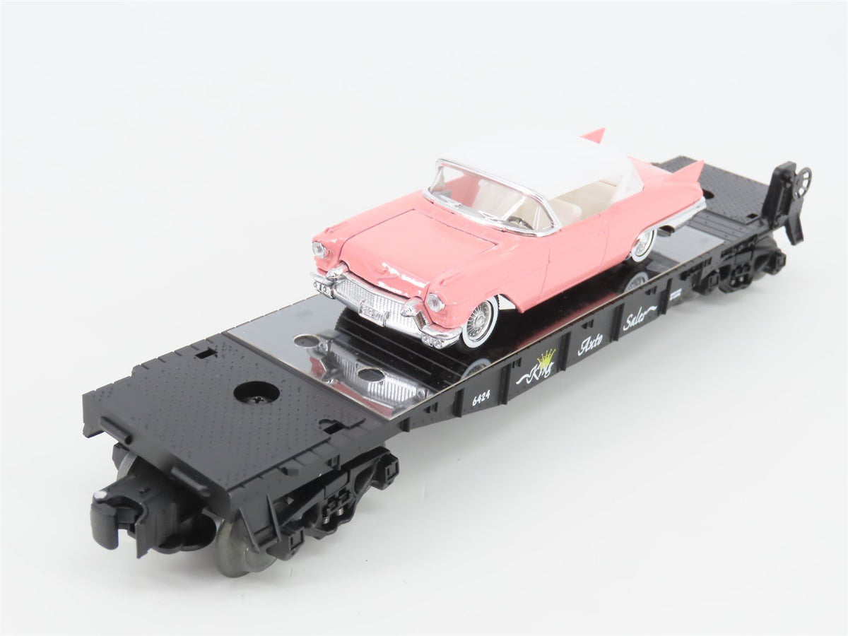 O Gauge 3-Rail Lionel 6-36067 King Auto Sales Flat Car #6424 w/ Cadillac