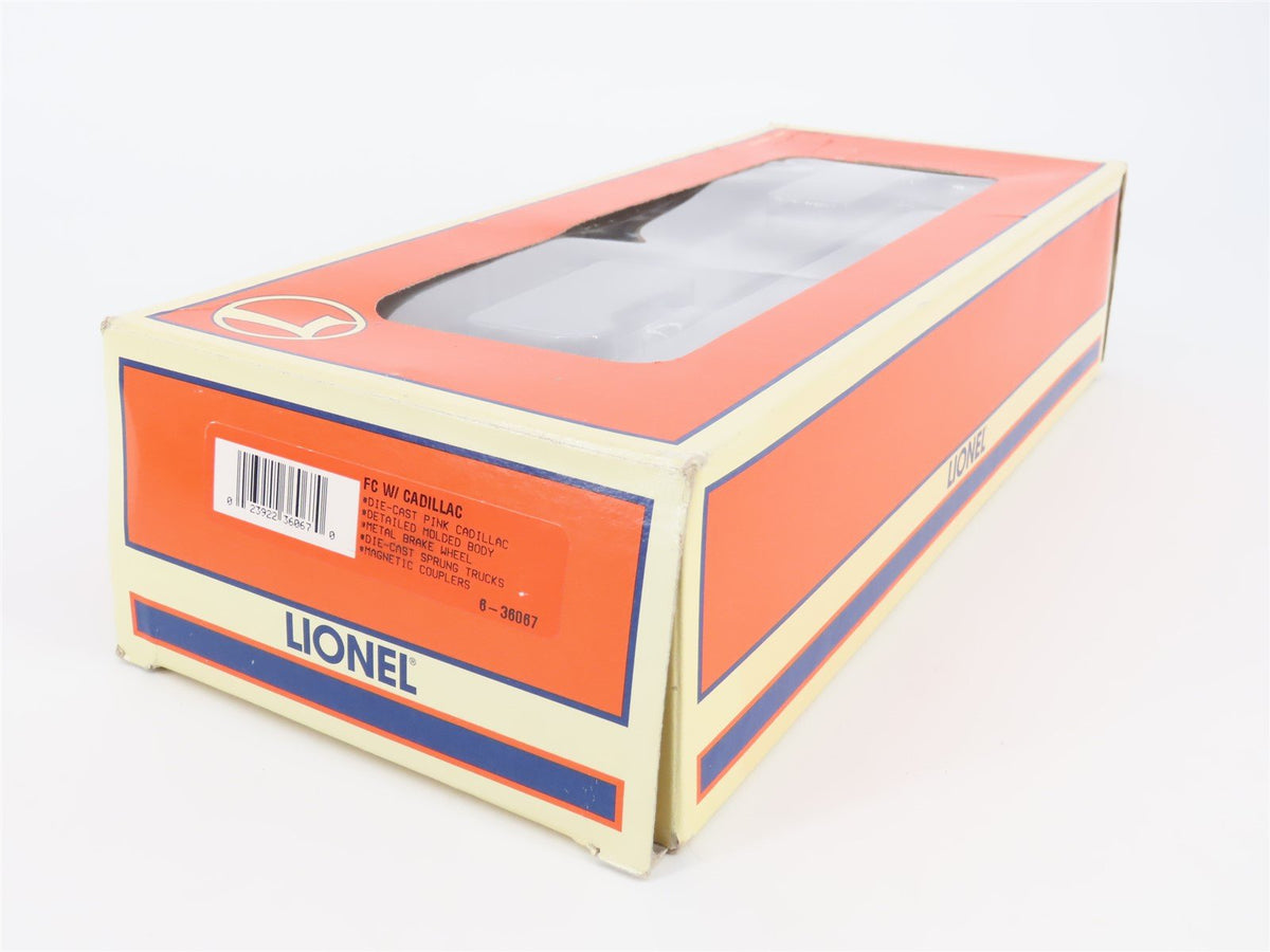 O Gauge 3-Rail Lionel 6-36067 King Auto Sales Flat Car #6424 w/ Cadillac