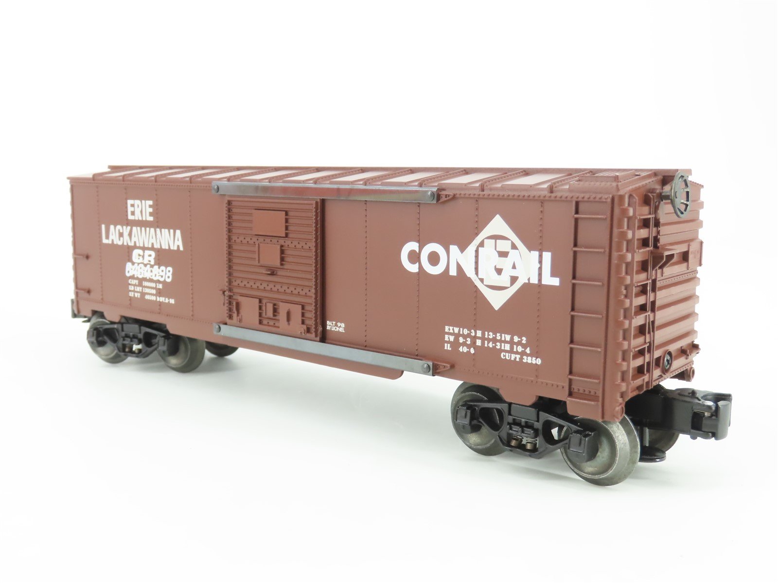 O Gauge 3-Rail Lionel 6-29234 EL/CR Conrail Overstamped Box Car #6464-698