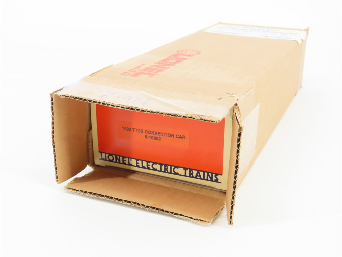 O Gauge 3-Rail Lionel 6-19962 TTOS 1992 SP Southern Pacific 3-Bay Hopper #496035