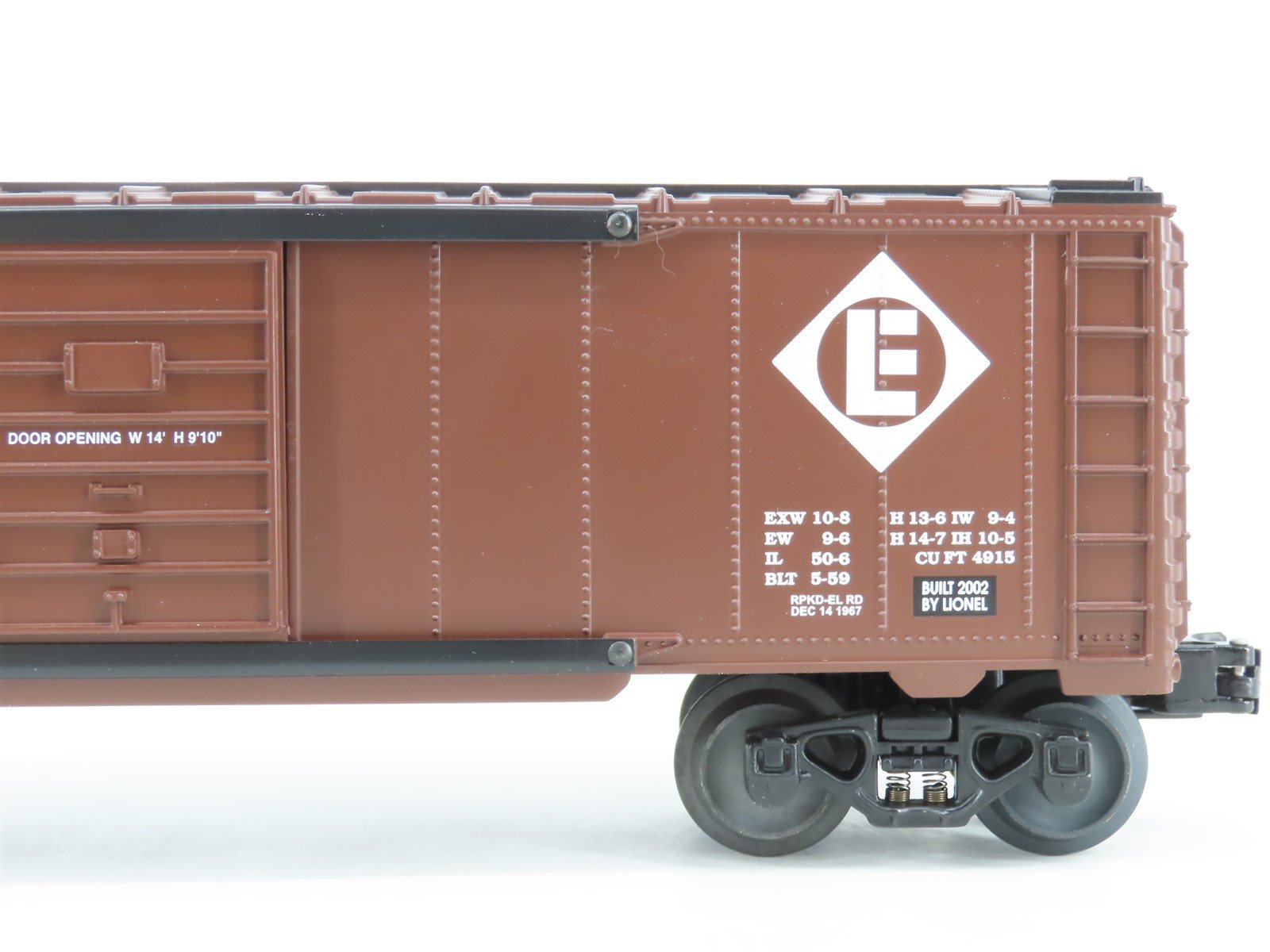 O Gauge 3-Rail Lionel 6-26787 EL Erie Lackawanna Jumping Hobo Box Car #67980