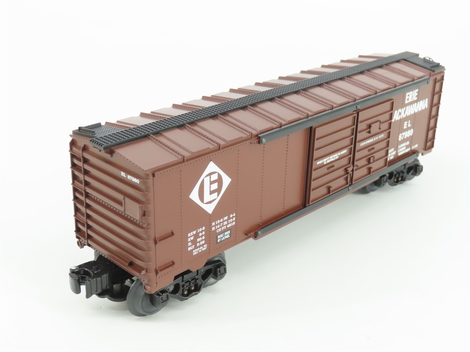 O Gauge 3-Rail Lionel 6-26787 EL Erie Lackawanna Jumping Hobo Box Car #67980