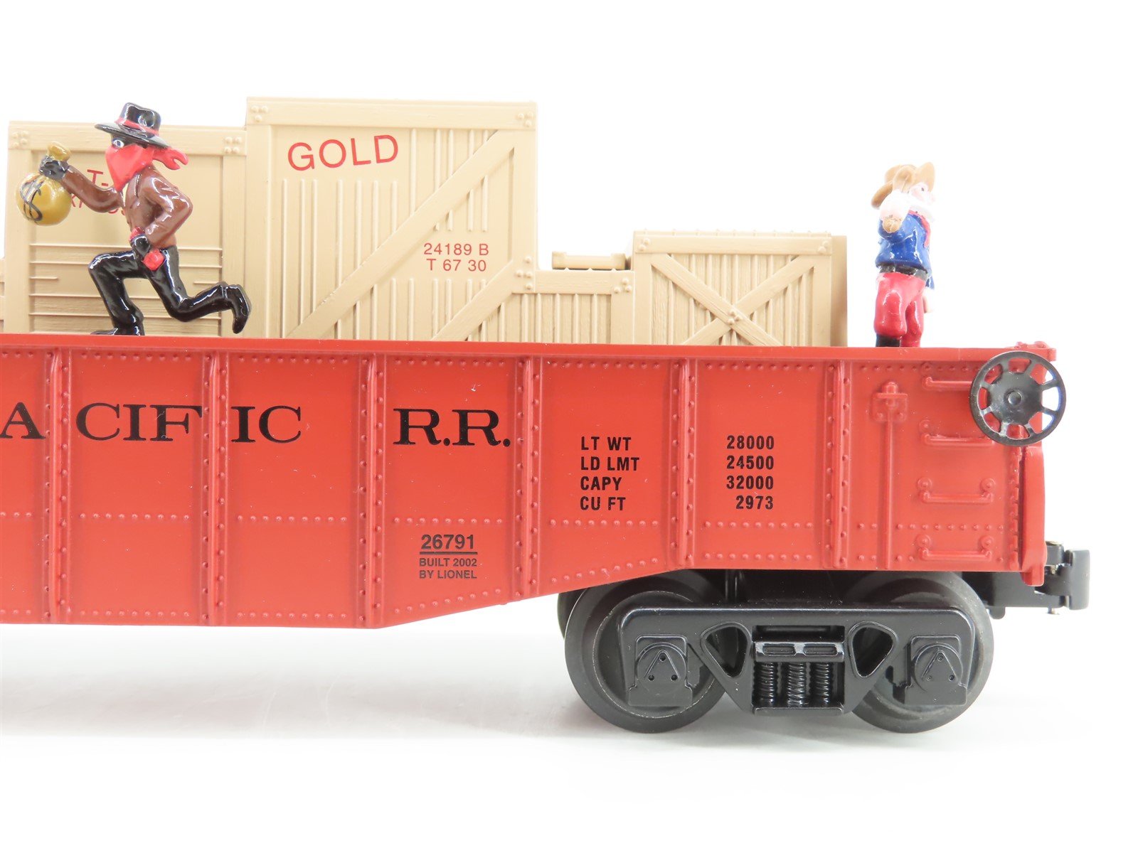 O Gauge 3-Rail Lionel 6-26791 UP Union Pacific Railroad Chase Gondola #26791