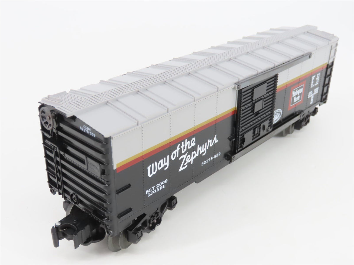 O Gauge 3-Rail Lionel 5-52178-559 LRRC CB&amp;Q Uncle Herb Action Box Car #52178-559