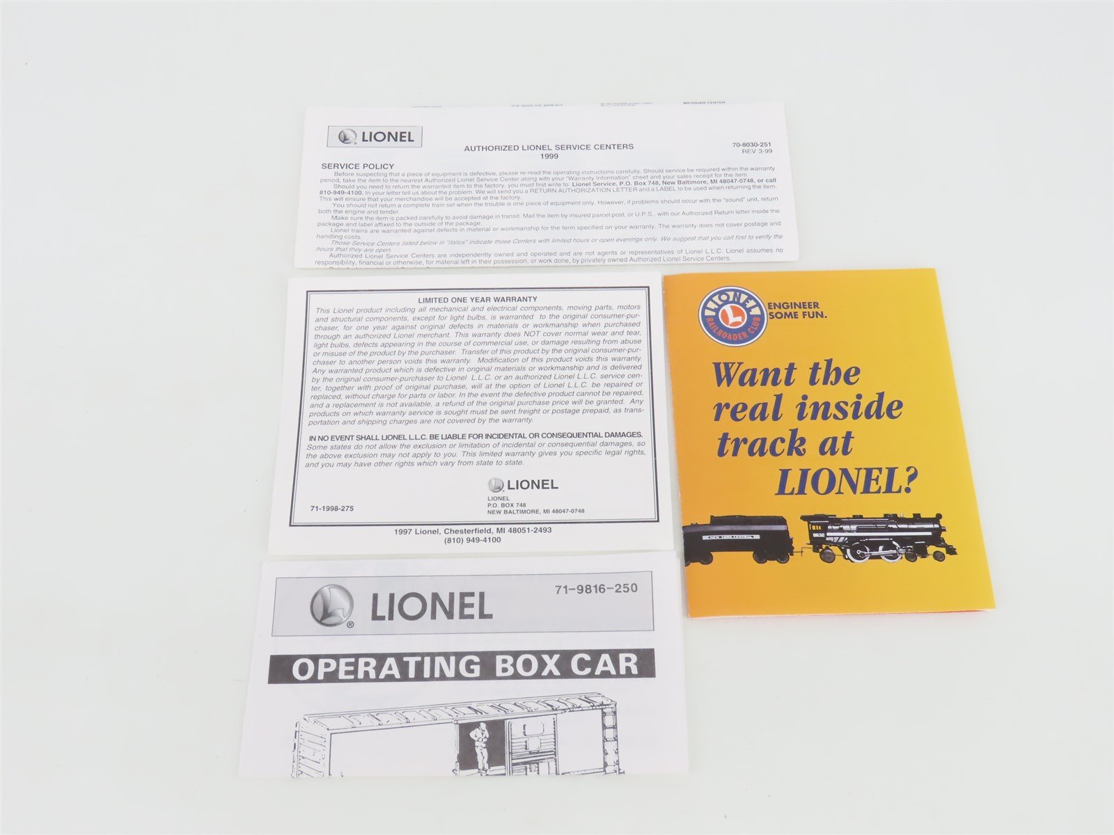 O Gauge 3-Rail Lionel 5-52178-559 LRRC CB&Q Uncle Herb Action Box Car #52178-559