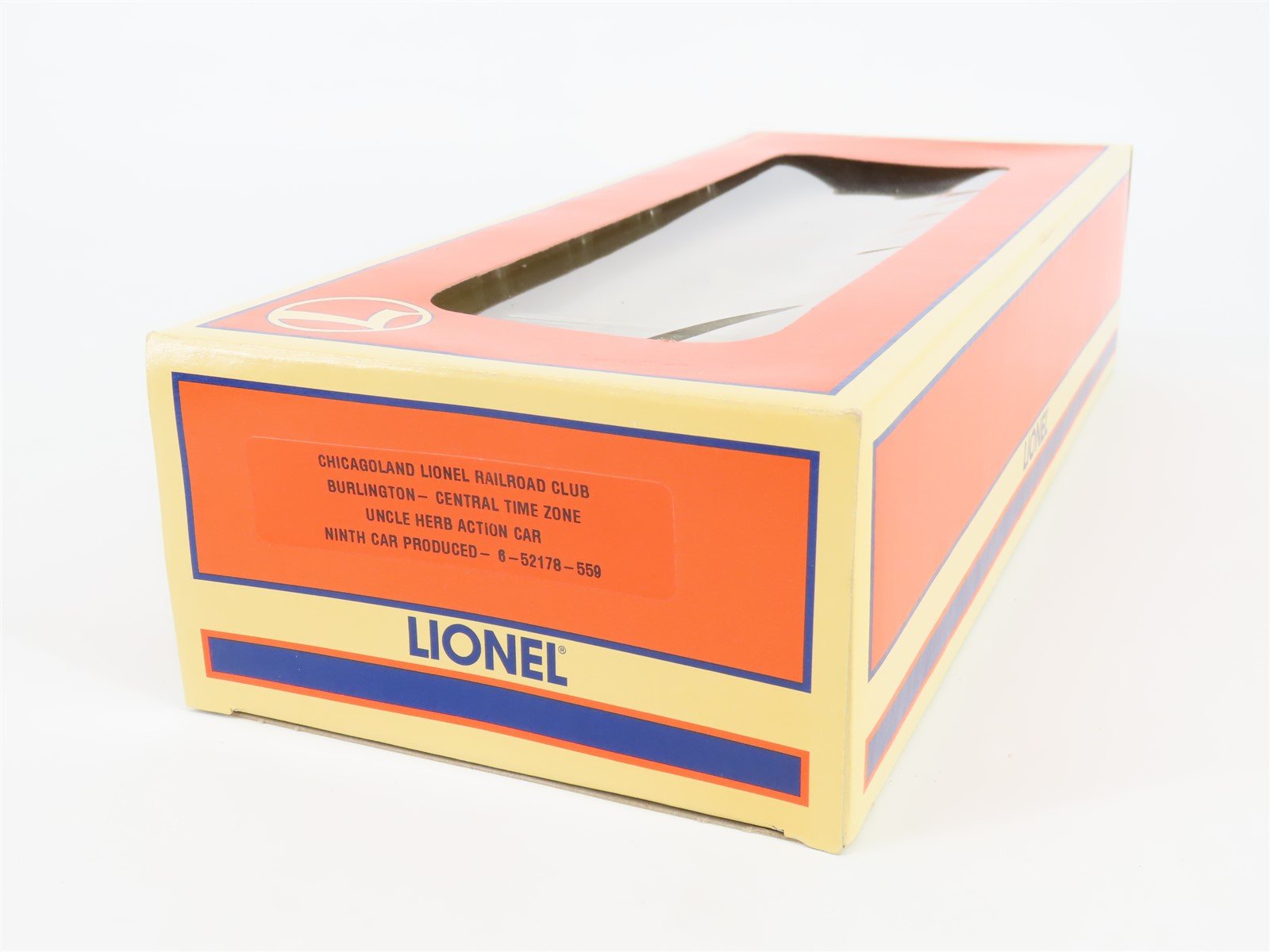 O Gauge 3-Rail Lionel 5-52178-559 LRRC CB&Q Uncle Herb Action Box Car #52178-559