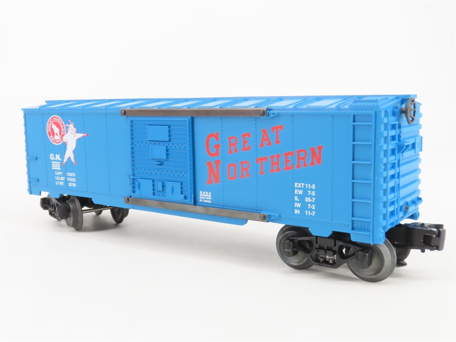 O Gauge 3-Rail Lionel 6-29284 GN Great Northern Single Door Box Car #0000