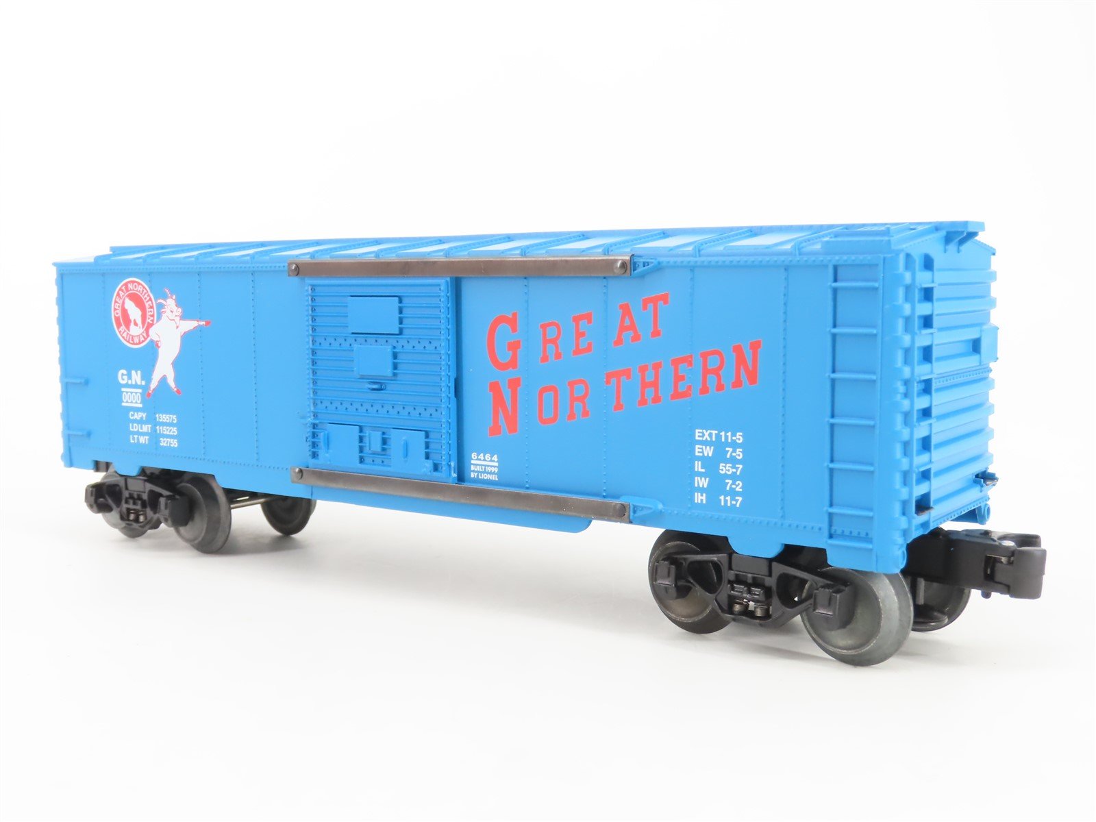 O Gauge 3-Rail Lionel 6-29284 GN Great Northern Single Door Box Car #0000