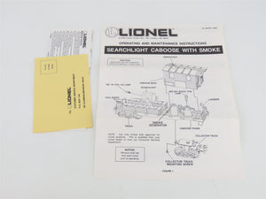 O Gauge 3-Rail Lionel 6-19707 SP Southern Pacific Searchlight Caboose #19707