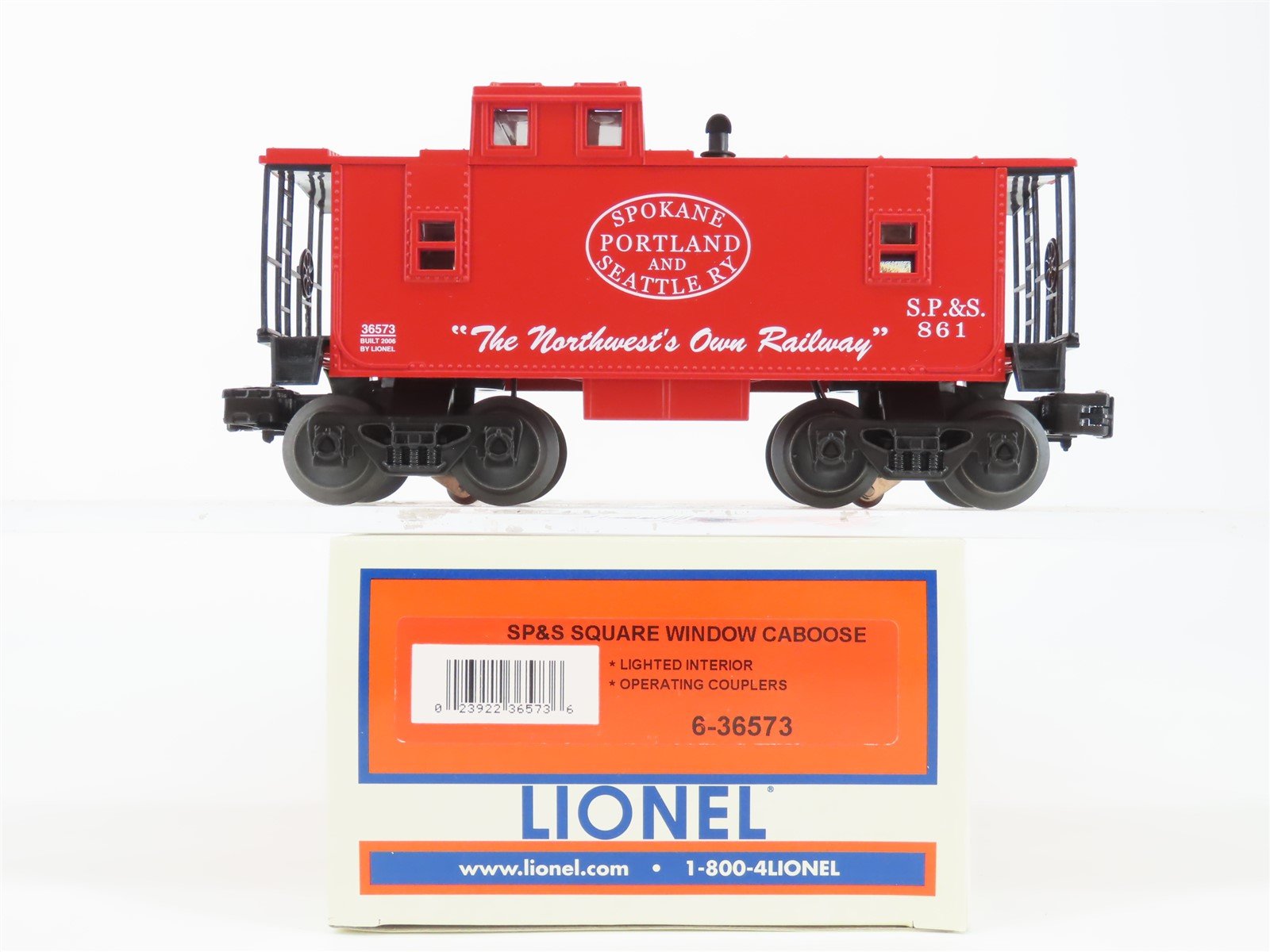 O Gauge 3-Rail Lionel 6-36573 SP&S Spokane Portland & Seattle Caboose #8961