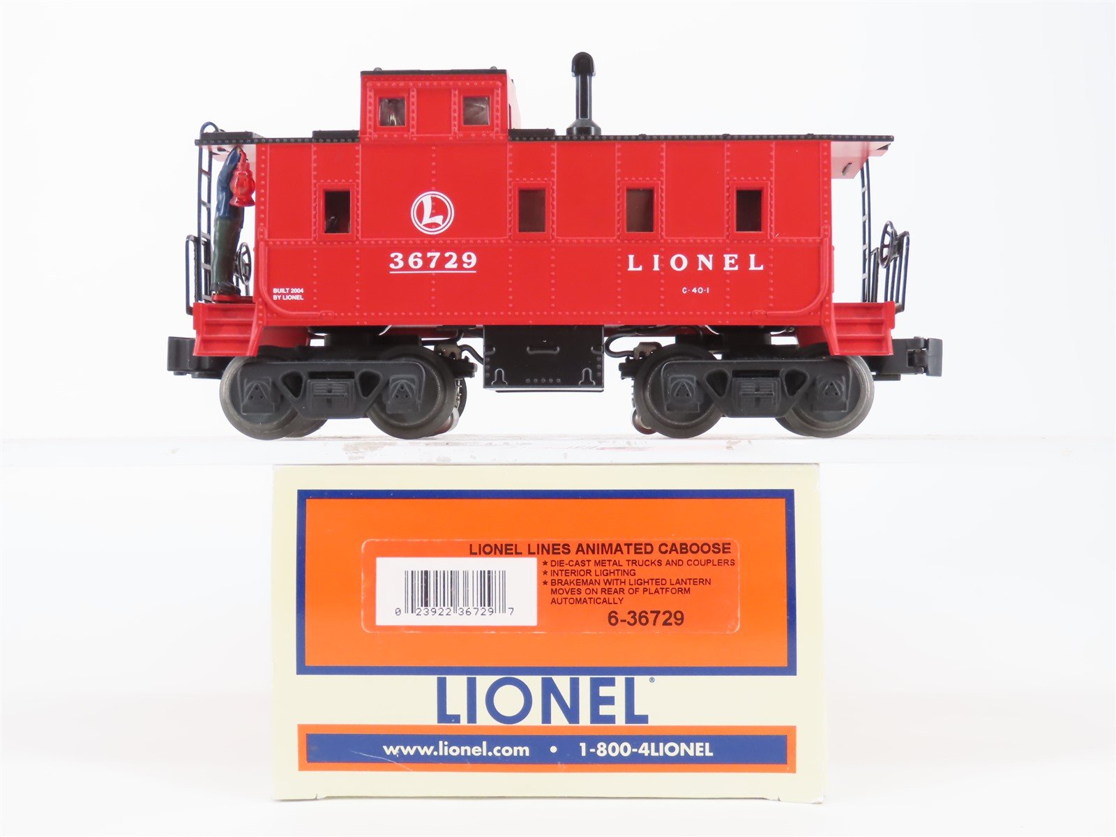 O Gauge 3-Rail Lionel 6-36729 Animated Caboose #36729