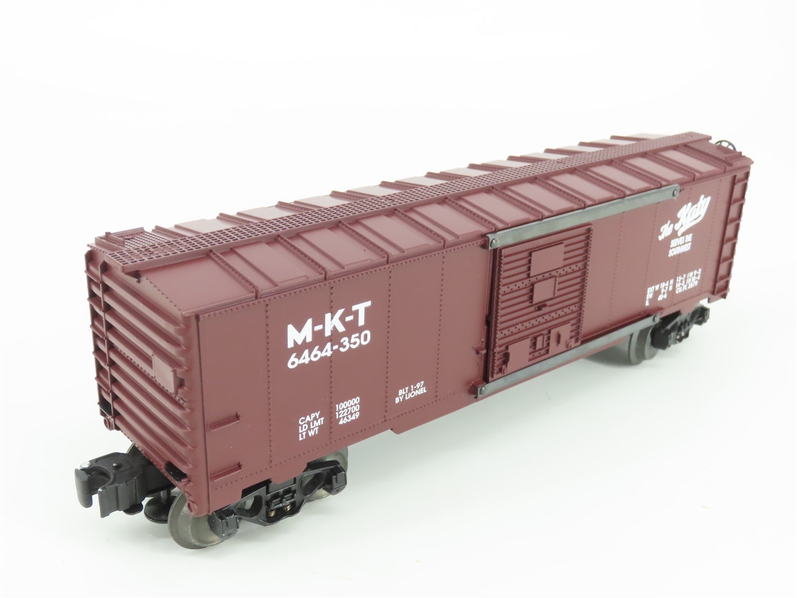 O Gauge 3-Rail Lionel 6-19293 M-K-T Katy Single Door Box Car #6464-350