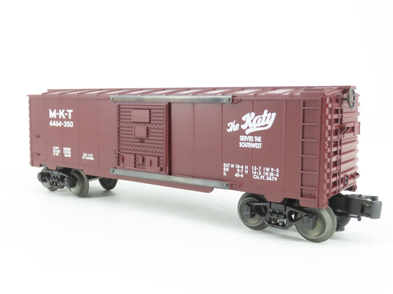 O Gauge 3-Rail Lionel 6-19293 M-K-T Katy Single Door Box Car #6464-350