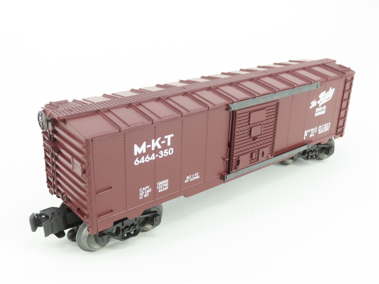 O Gauge 3-Rail Lionel 6-19293 M-K-T Katy Single Door Box Car #6464-350